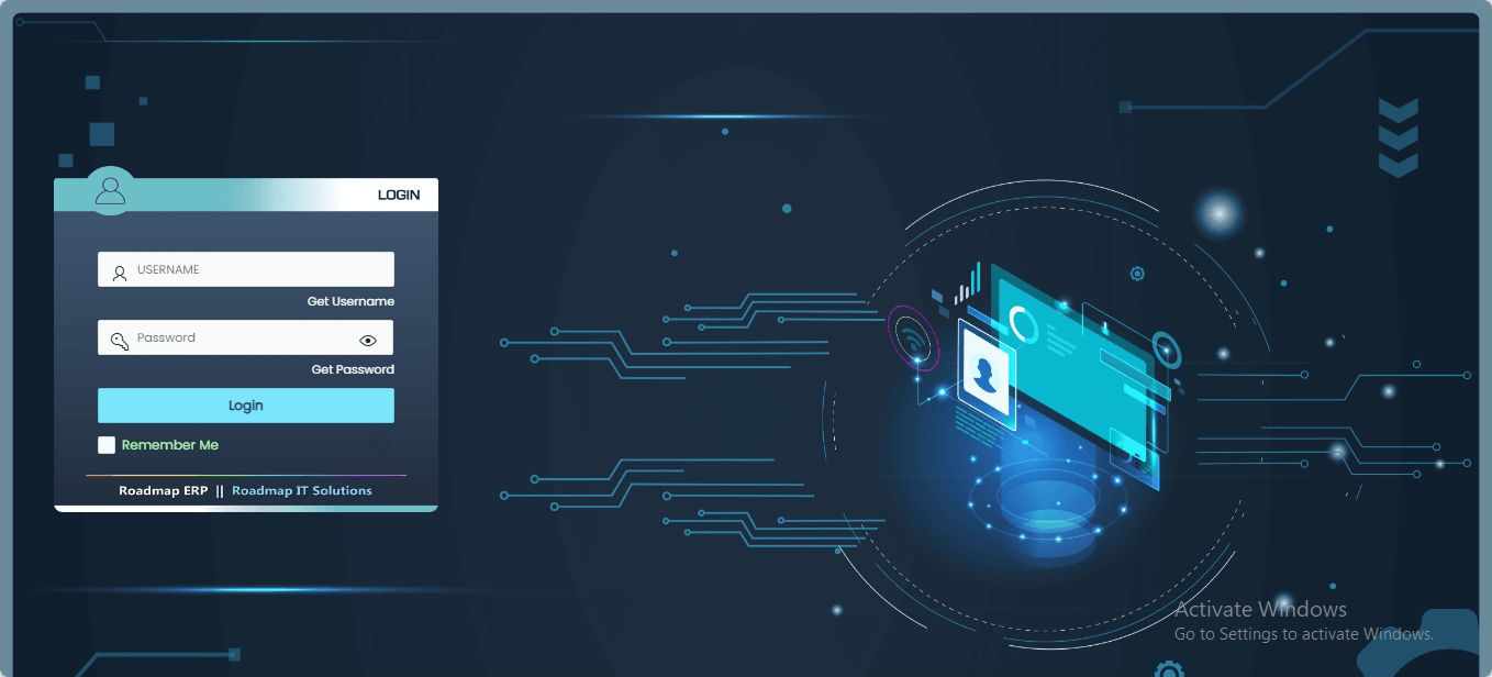 roadmapit erp login page